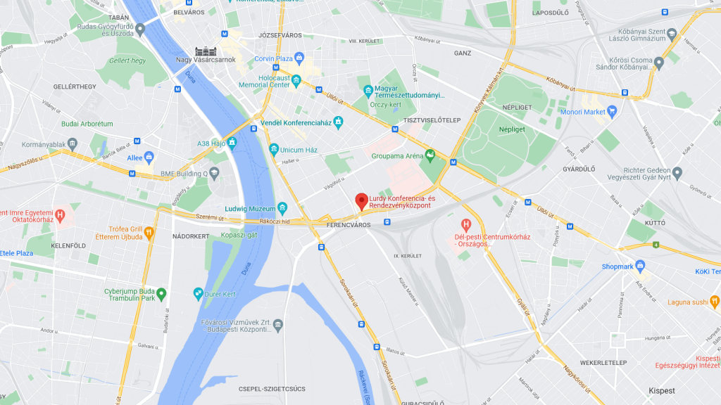 Lurdy Konferencia központ térképen